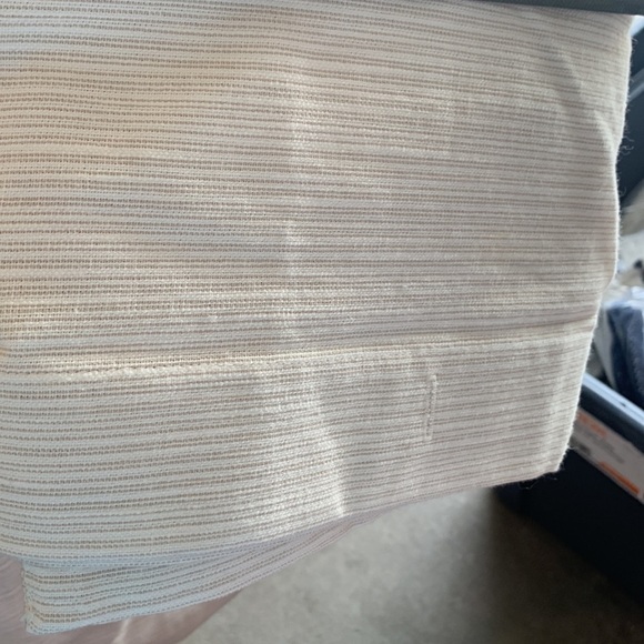 Threshold Subtle Striped Textured Shower Curtain Off-White/Cream - Picture 5 of 5